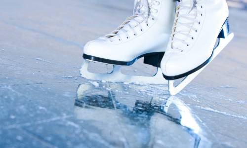 Free ice skating at Ada Ciganlija