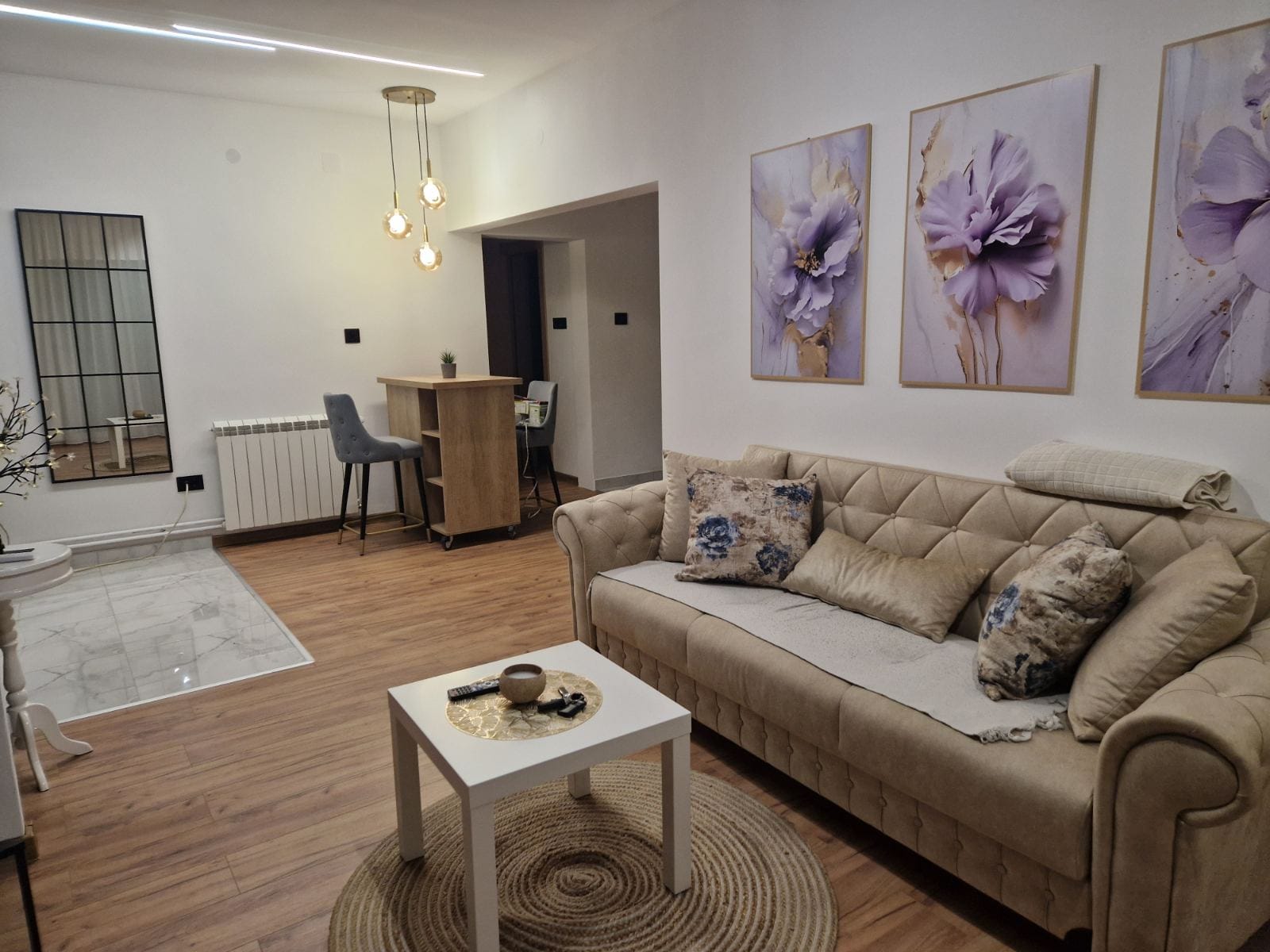 Apartman New Moment 7, Žarkovo kod Vera, dnevna soba