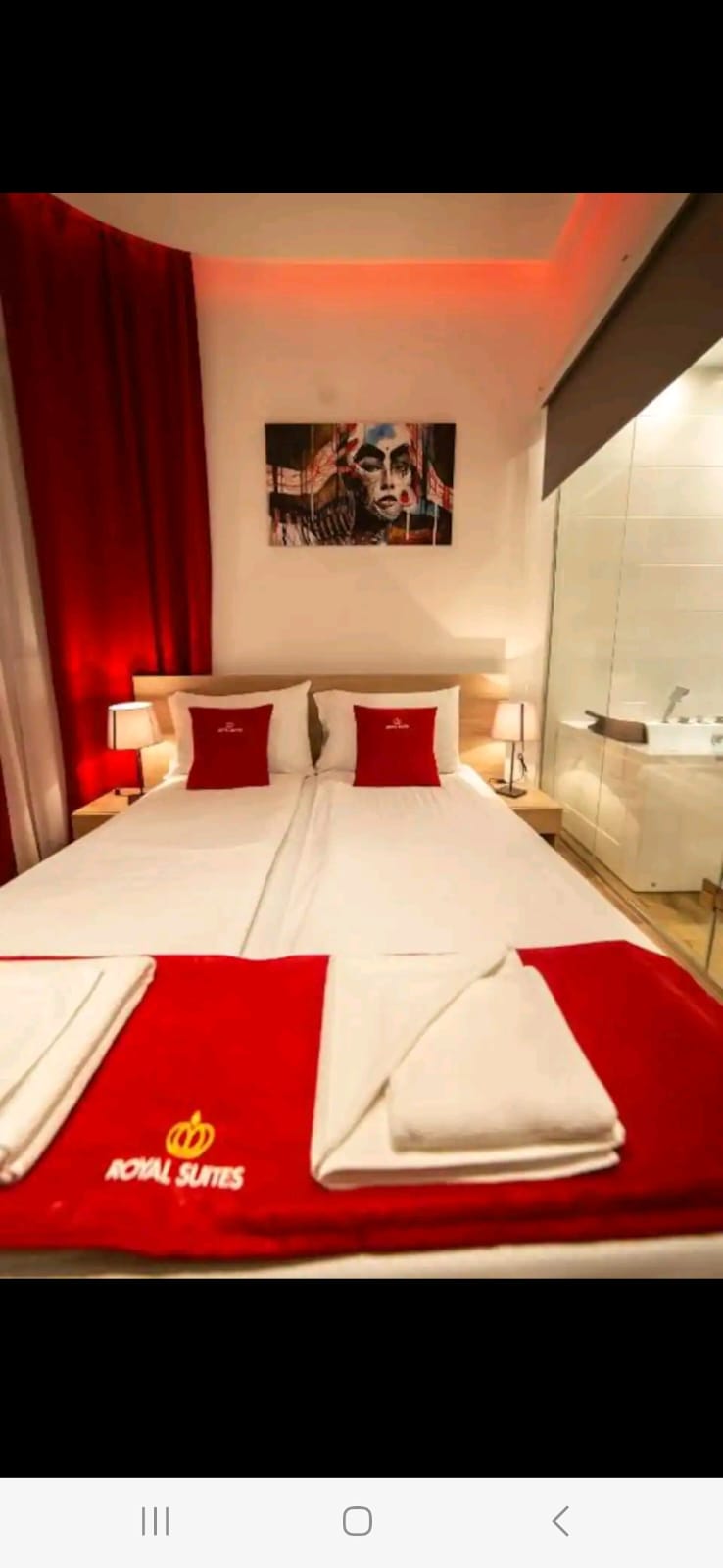 Studio Apartman Royal Suite Red, bračni krevet